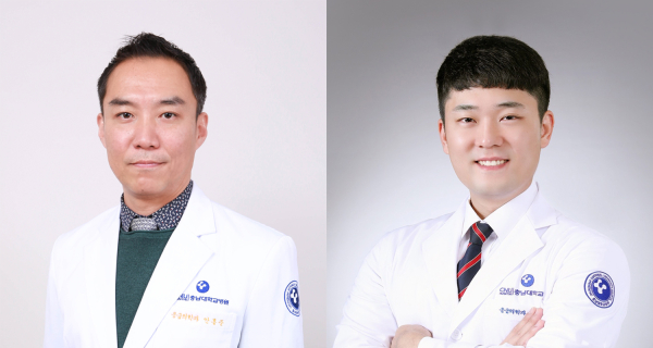 (좌측부터) 안홍준 교수, 전가람 전공의