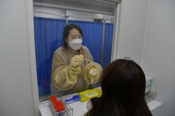 홍성군 감염병 상시 선별진료소(사진=홍성군 제공)