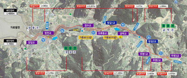 방길지구 계획평면도