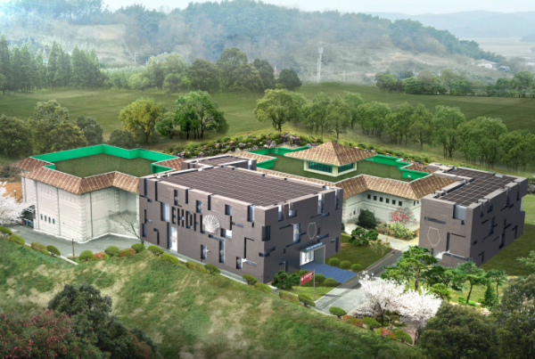 고남패총박물관 증축 조감도.