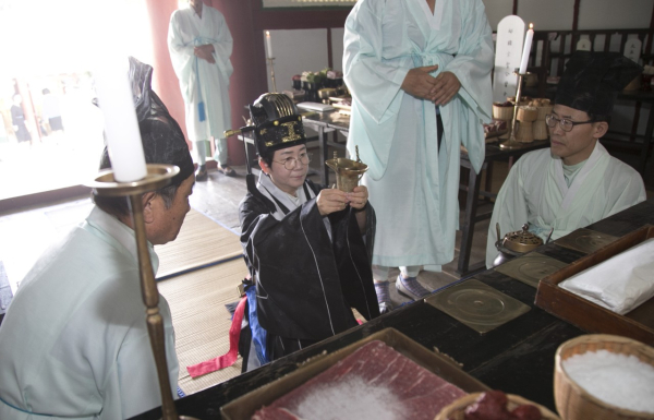 지난 2018년 열린 회덕향교 추기 석전대제 모습