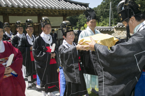 지난 2018년 열린 회덕향교 추기 석전대제 모습