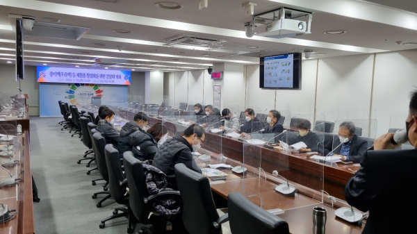 종이팩 수거활성화 간담회 개최 모습