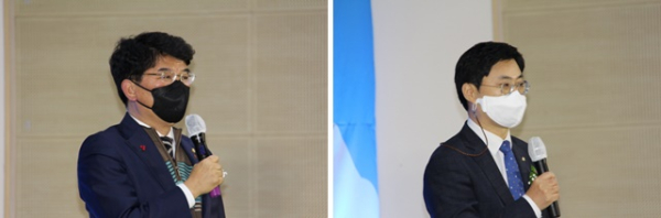 (왼쪽부터) 박완주 국회의원, 이정문 국회의원