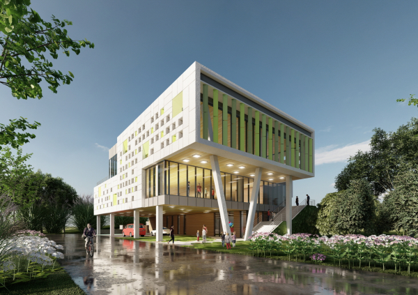 안면상상도서관 생활SOC 복합화시설 조감도.