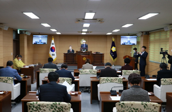 부여군의회 임시회 1차 본회의