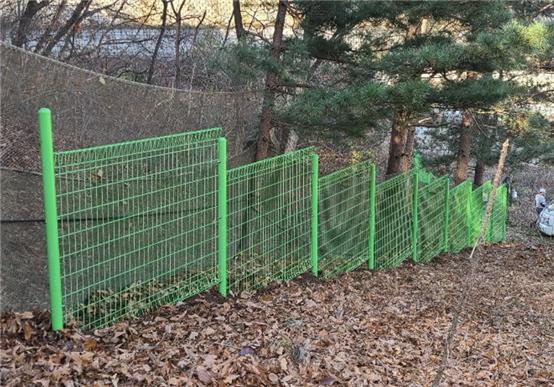 철선울타리 설치 사진