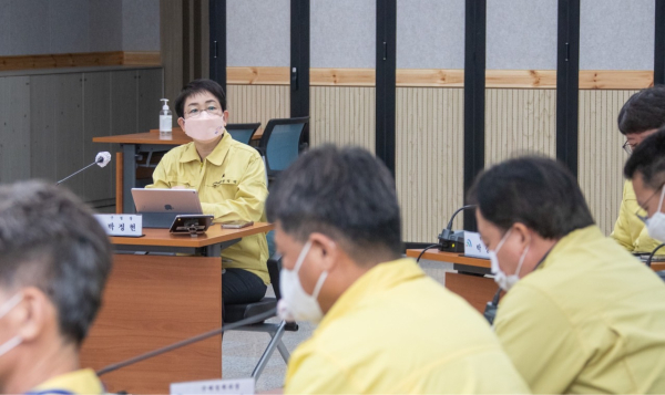 중대재해처벌법 대응 전문 컨설팅 용역 착수보고회 개최 모습