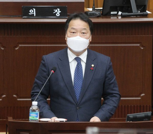 이선용 서구의장, 제267 서구의회 임시회 제2차 본회의 개최 모습