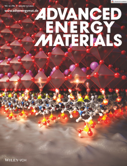 Advanced Energy Materials 1월 표지