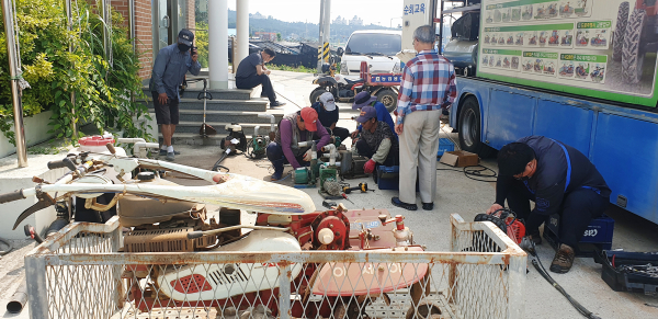 지난해 6월 고북면 신상1리 농업기계 순회교육 모습