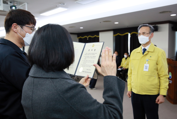 민·관 협력 여성친화도시추진단 출범식 장면
