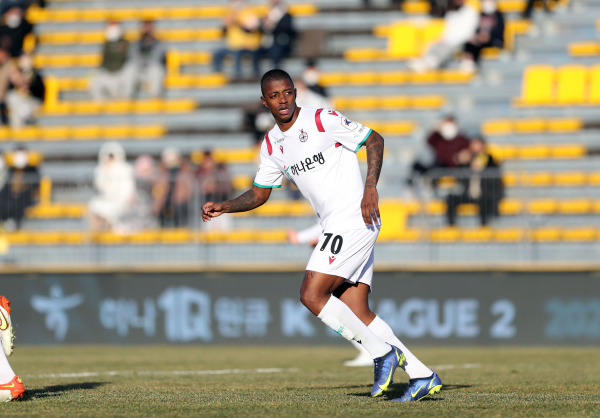 대전하나시티즌 광주전 레아드로 선수 모습