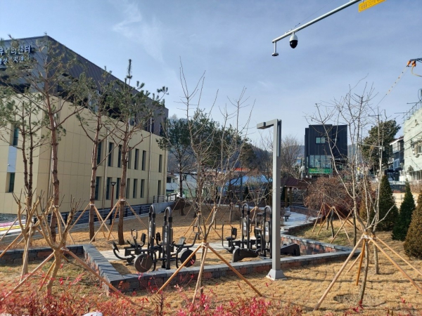 대사동행정복지센터 인근 소공원 조성 사진