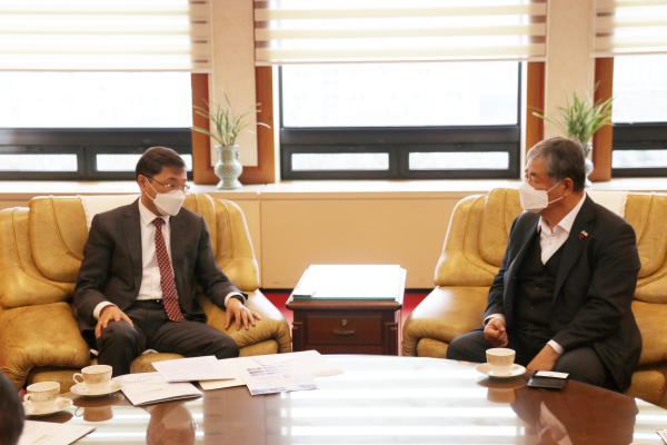 주한 카자흐스탄 대사 접견 모습