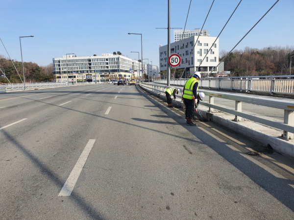 교량배수로 정비