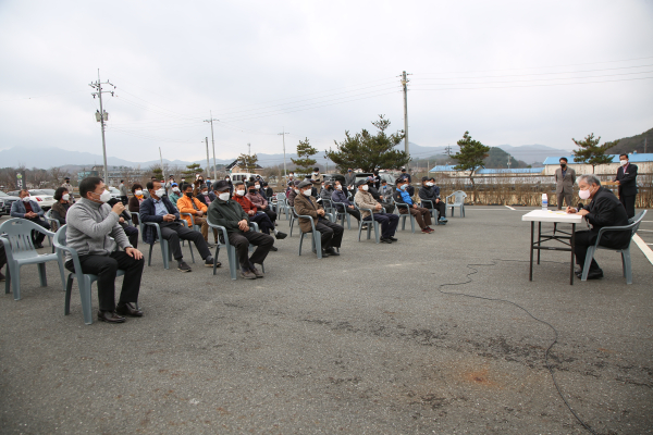 지난 13일 진행된 금성면 군민과의 대화 현장
