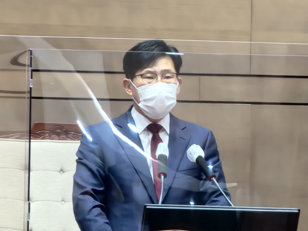 개회사를 하는 정도희 천안시의회 부의장