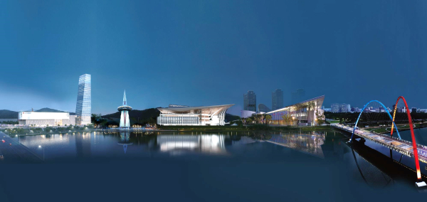 갑천변 대전컨벤션센터 일원