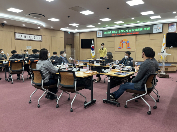 국제안전도시 실무위원회 회의 사진