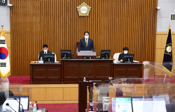 대전 서구의회, 제268회 임시회 폐회 모습