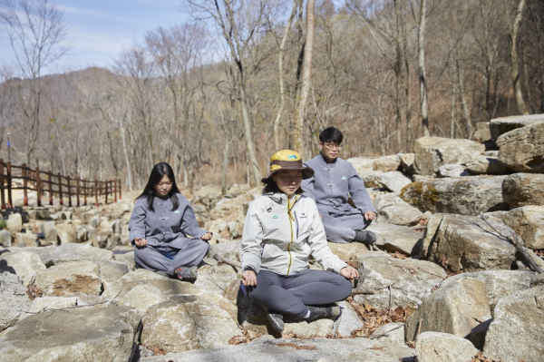 국립김천치유의숲 명상 체험