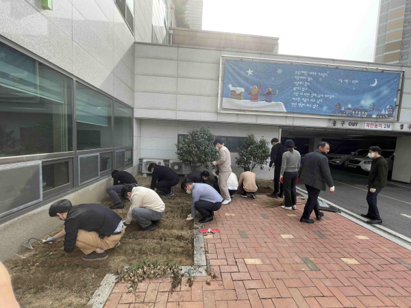 식목행사 진행장면