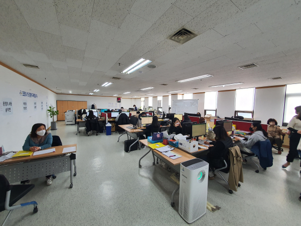 재택치료추진단 근무장면