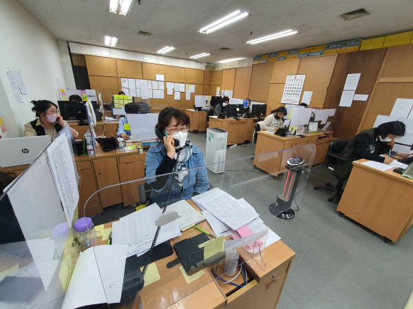 재택치료추진단 행정안내센터 운영장면