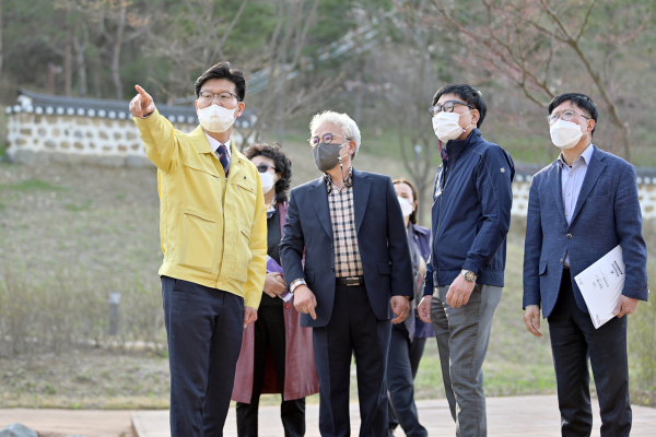 김정섭 시장  옥룡동 주요사업장 점검