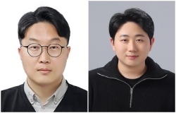 신소재공학과 김정현 교수(왼쪽)와 응용소재공학과 백기상 대학원생