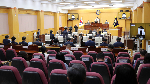 서산시의회, 제274회 임시회 폐회식 모습