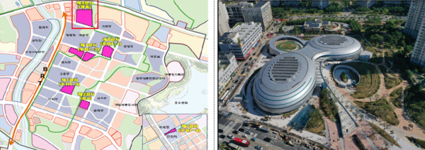정부세종청사 체육관 (위치도 및 조감도)