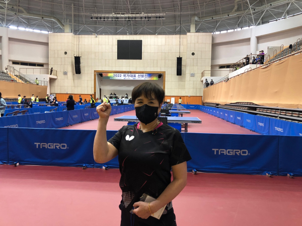 아산시장애인탁구협회 문성금 선수