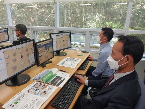 대전교육정보원, 메타버스 활용 연수 운영 모습