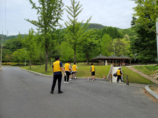 대전캠퍼스 녹색산업설비과,깨끗한 길치근린공원 만들기 봉사활동 실시
