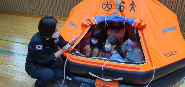 대전구즉초등학교 학교로 찾아가는 수상안전교육 실시 모습