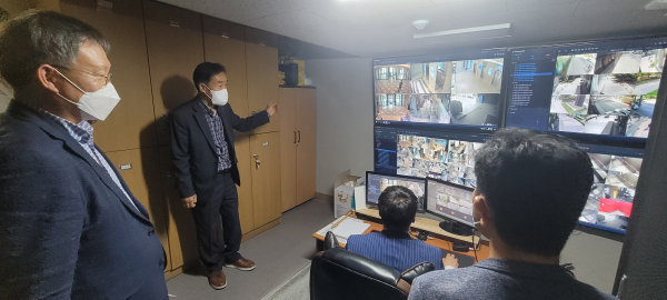 테러점검 진행 장면