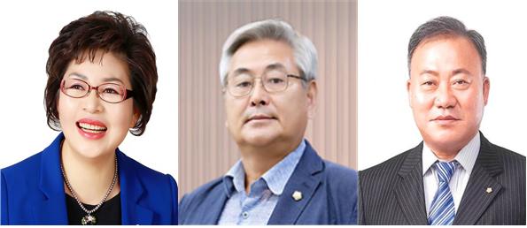 민병춘 후보, 김만중 후보, 이명식 후보