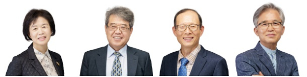 제41회 스승의날 기념 교육부장관 표창 수상자(왼쪽부터 식품영양학과 이경애 교수, 전자물리학과 홍진수 교수, 예방의학교실 이성수 교수, 특수교육과 김진호 교수)