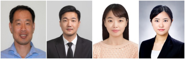 (왼쪽부터) LANL 김유승 박사, KIST 이성수 선임연구원,LANL 임희은 박사,KIST 정지윤 학생연구원