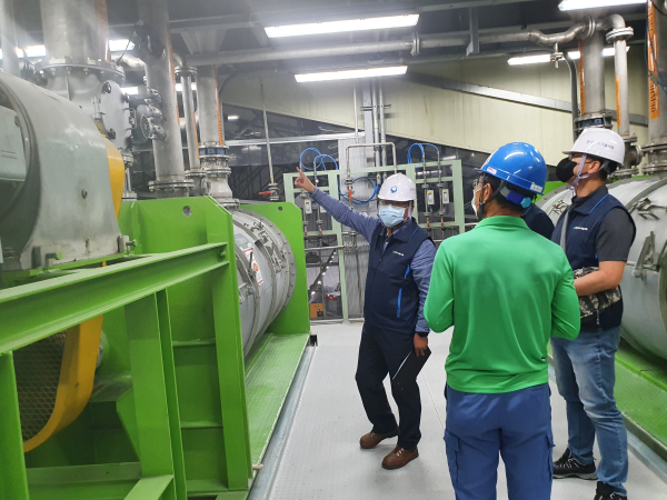 가스설비 사업장 안전 점검 모습