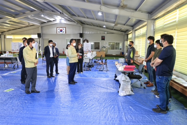 사전투표소 점검 모습