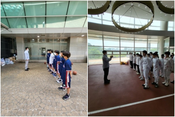 대전교육청 선수단 전국소년체전 참가 경기 모습