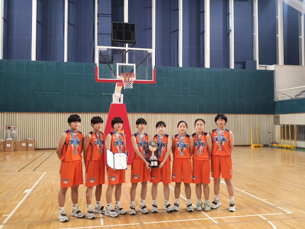 온양여중농구부, 제51회 전국소년체육대회에서 은메달 획득