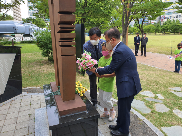 대전둔산초등학교, 7일 대전지구전투 호국영웅비에서 ‘#고맙습니다’ 행사 개최