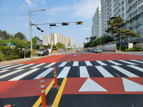 석림동 중앙하이츠 구간 정비 모습
