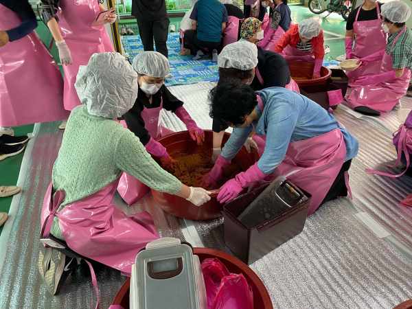 된장 담그기 행사 사진