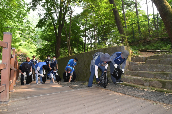 보문산 사회봉사 플로킹 활동 전개
