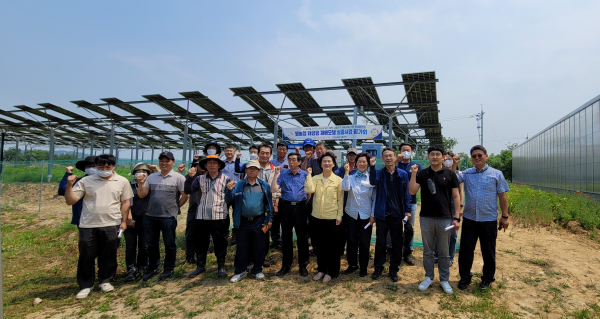 영농형 태양광 실증사업 평가회 사진